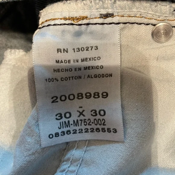 Size 30/30 men’s  Lee Regular fit Jeans Like New - Picture 4 of 5